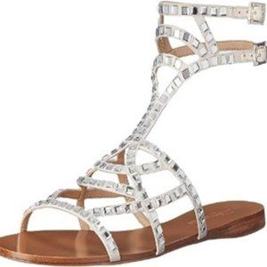 Imagine Vince Camuto by Vince Camuto - Im-Ryan Gladiator Sandal. Ivory, Size 9